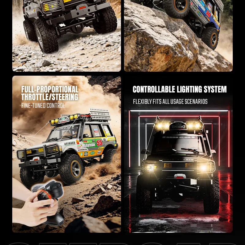 JXC LR1801 Professional RC Remote Control Car 1:18 Off-Road Climbing Car Four-Wheel Drive Dual-Speed Toy Car Model Boy Adult