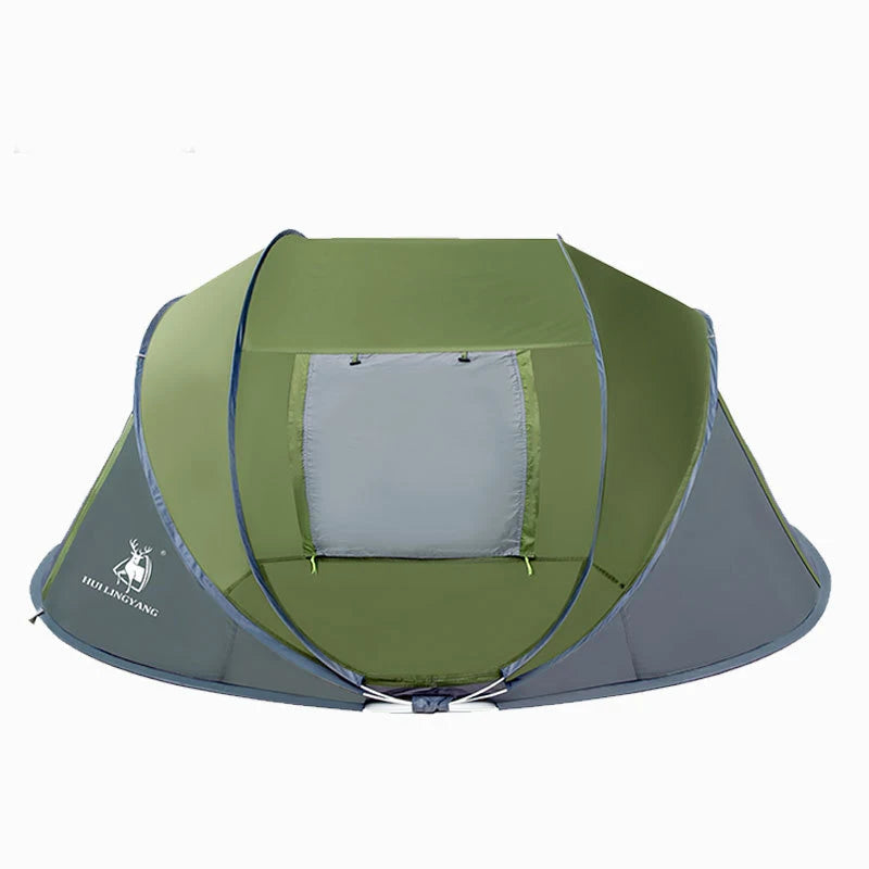 HUI LING YANG 3-4Persons Pop Up Throw Tent Automatic Waterproof Large Space Family Outdoor Camping Portable Tourist Pergola
