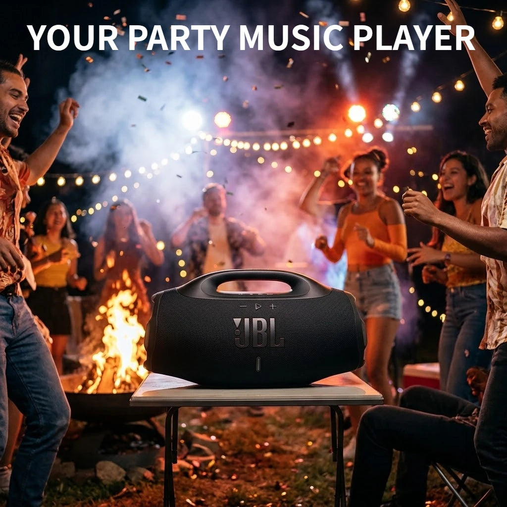 JBL Boomsbox 4 Portable Bluetooth Wireless Speaker Deep Bass IP68 Waterproof High Power Subwoofer Outdoor Party Music Player