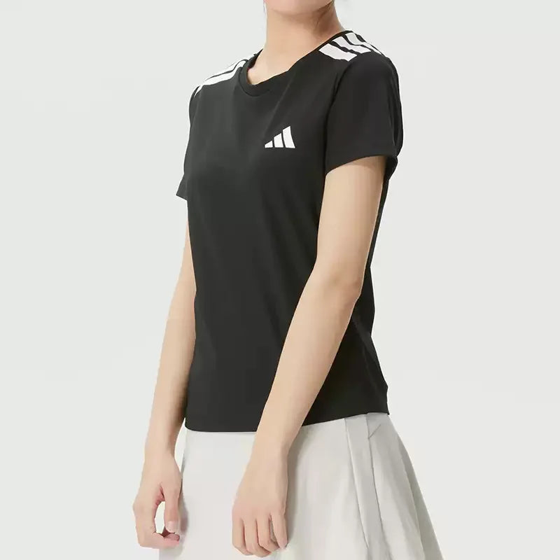 Adidas short-sleeved women's summer new-style running, training and fitness clothes, ice-silk breathable sports T-shirt KC7639