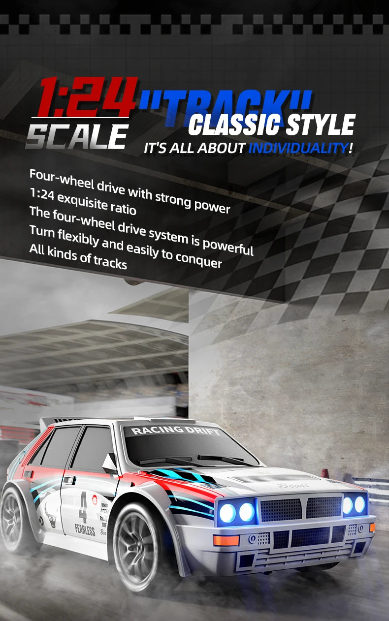 Exclusive Sale on the Entire Network SG204PRO1/24 Remote Control Car 2.4G High-Speed Drift 4WD Remote Control Car GTR Racing Toy