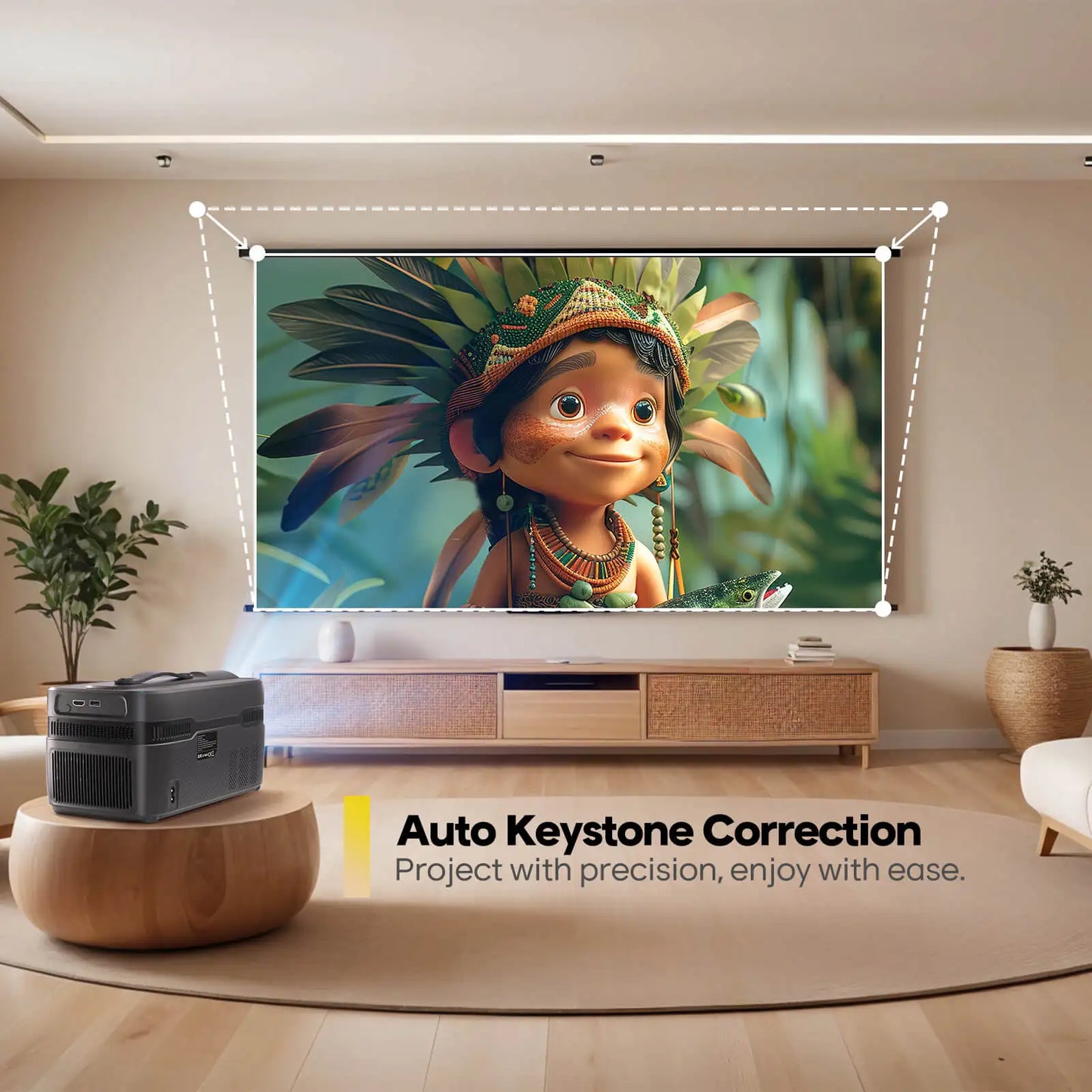 Magcubic 900ANSI HY450 C Auto Focus Projector 8K 1080P Ultra Short Throw Allwinner H726 BT5.4 Auto Offset Home Theater Voice
