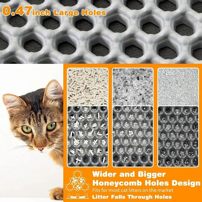 Waterproof Cat Litter Mat - Non-Slip 2-Layer