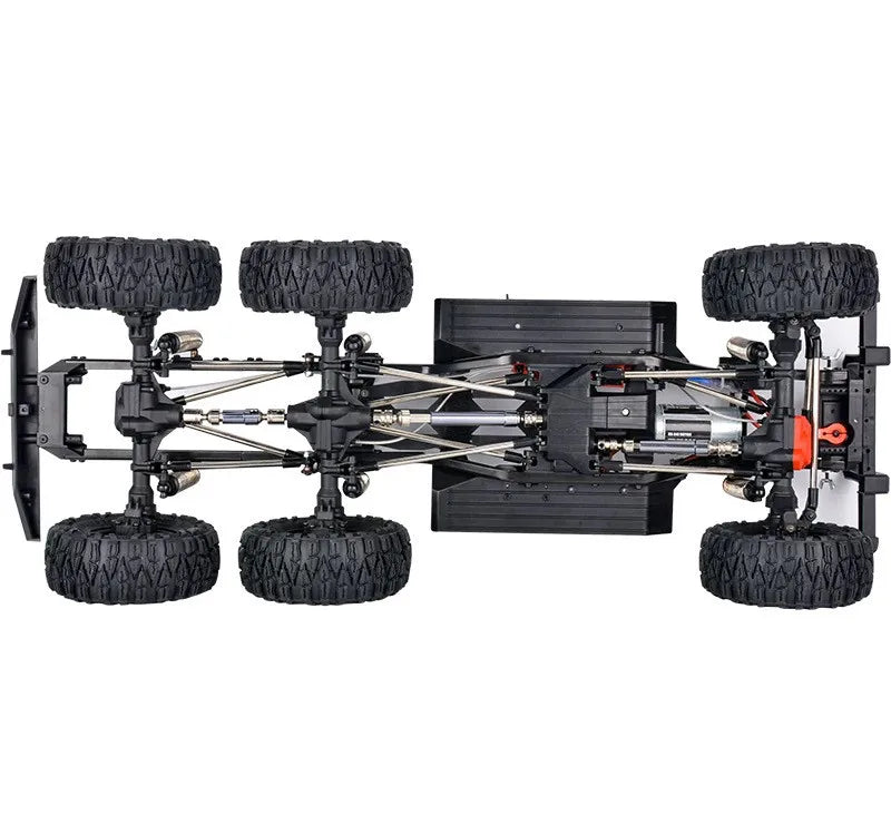 AXX6 1:10 6x6 RC Crawler Truck 6WD Off-Road Rock Climbing Car, 2-Speed Gearbox, Differential Lock, Portal Axles Simulation Model