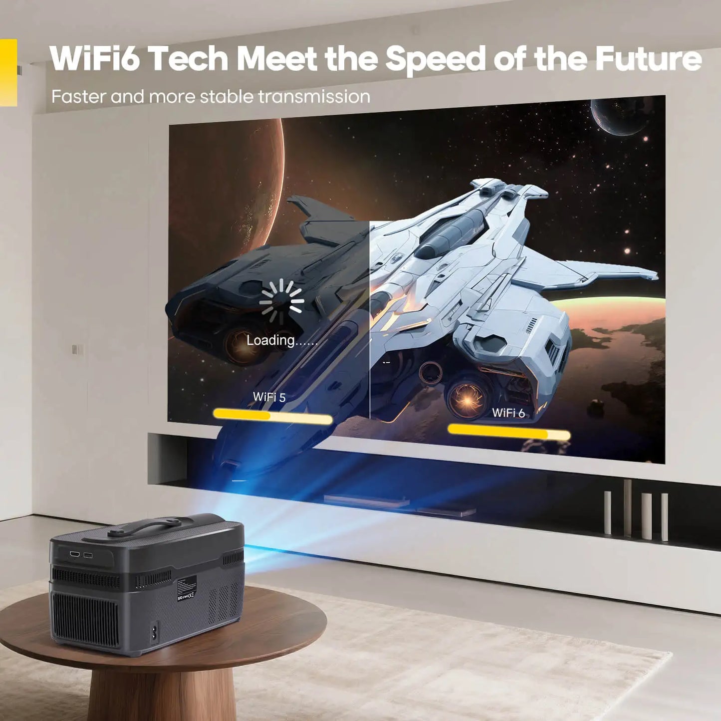 Magcubic 900ANSI HY450 C Auto Focus Projector 8K 1080P Ultra Short Throw Allwinner H726 BT5.4 Auto Offset Home Theater Voice