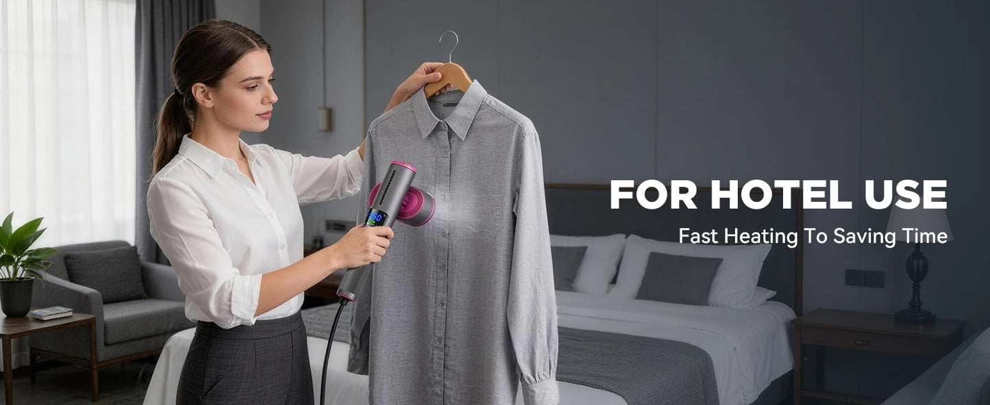 Handheld Steam Iron Garment Steamer Portable Mini for Clothes Fast Heating Travel Garment Fabric Press Machine with Home