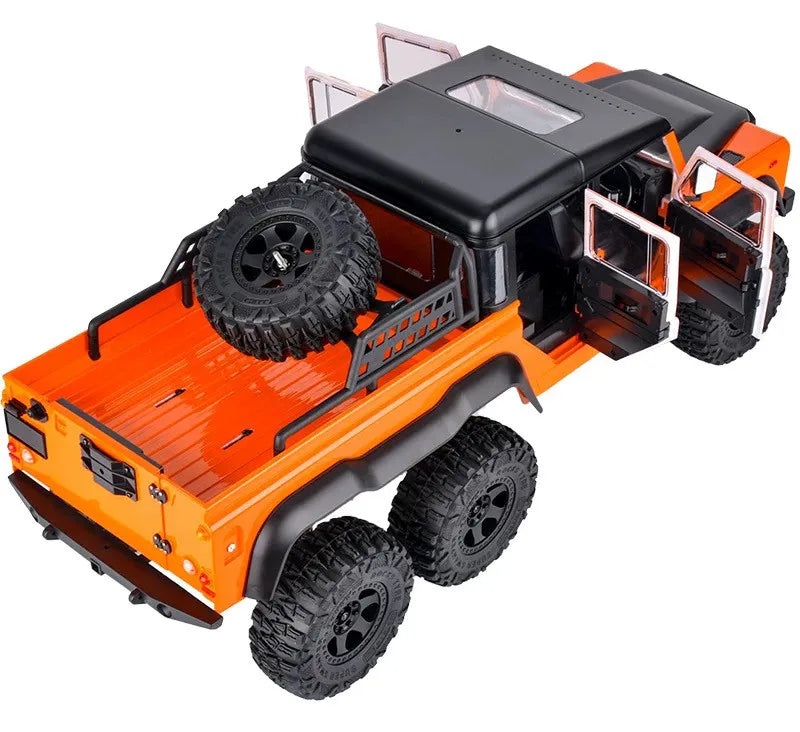 AXX6 1:10 6x6 RC Crawler Truck 6WD Off-Road Rock Climbing Car, 2-Speed Gearbox, Differential Lock, Portal Axles Simulation Model
