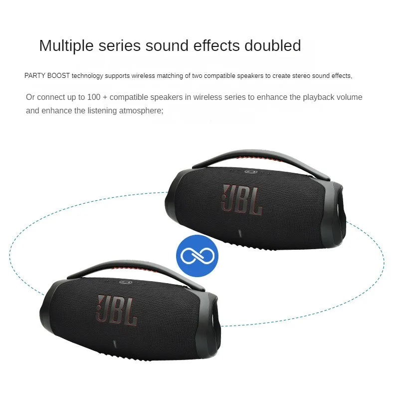 Wireless Bluetooth BoomsBox 3 JBL high-power subwoofer portable speaker 360 stereo surround TWS