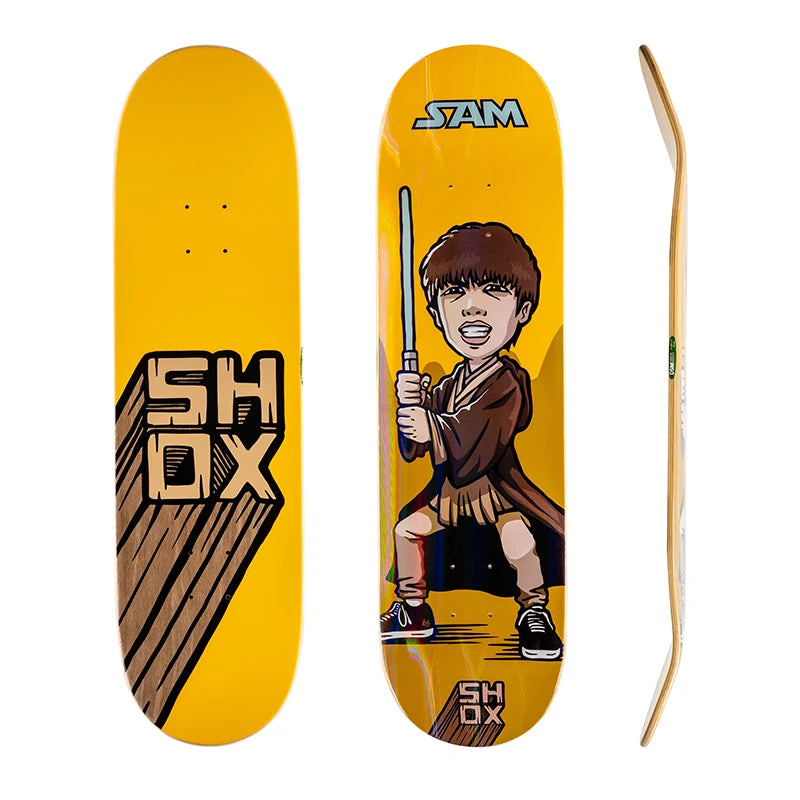Wholesale 8.0 Inch Professional Quality Full Canadian Maple Custom Design Complete Skateboard