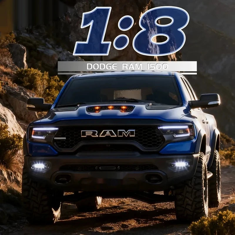 KM Thunder 1/8 Scale RAM 1500 Tyrannosaurus RC Remote Control Off-Road Pickup Truck Electric Model Car for Boys Birthday Gift Vibely Store