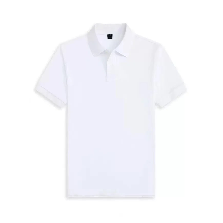 Men's Summer Business Casual Polo Shirt Short Sleeve Breathable T-Shirt Comfortable Lightweight Fashion Top