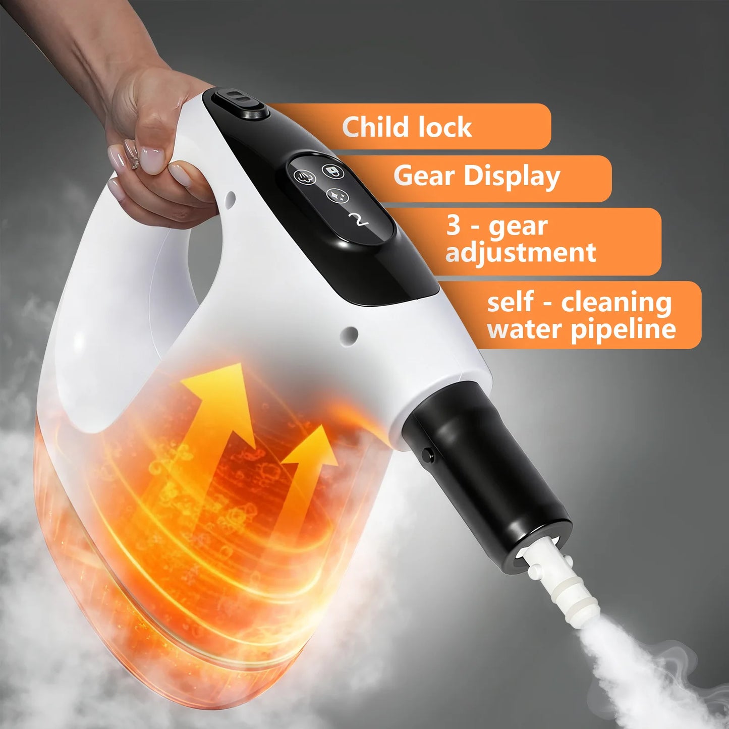 New Electric Steam Cleaner High-Power Multifunctional Handheld Steam Mop for Household Use 8 in 1 High-temperature Steam Cleaner