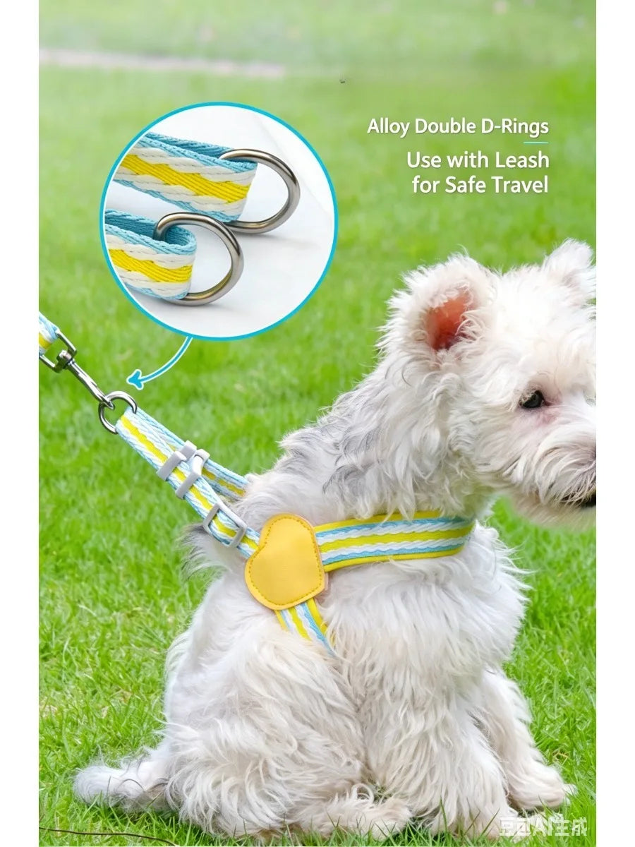 No Pull Y-shaped Dog Harness Leash Set for Small Dogs Chest Straps Anti-Twist Lightweight Harness Shiba Inu Corgi Pets Outdoor