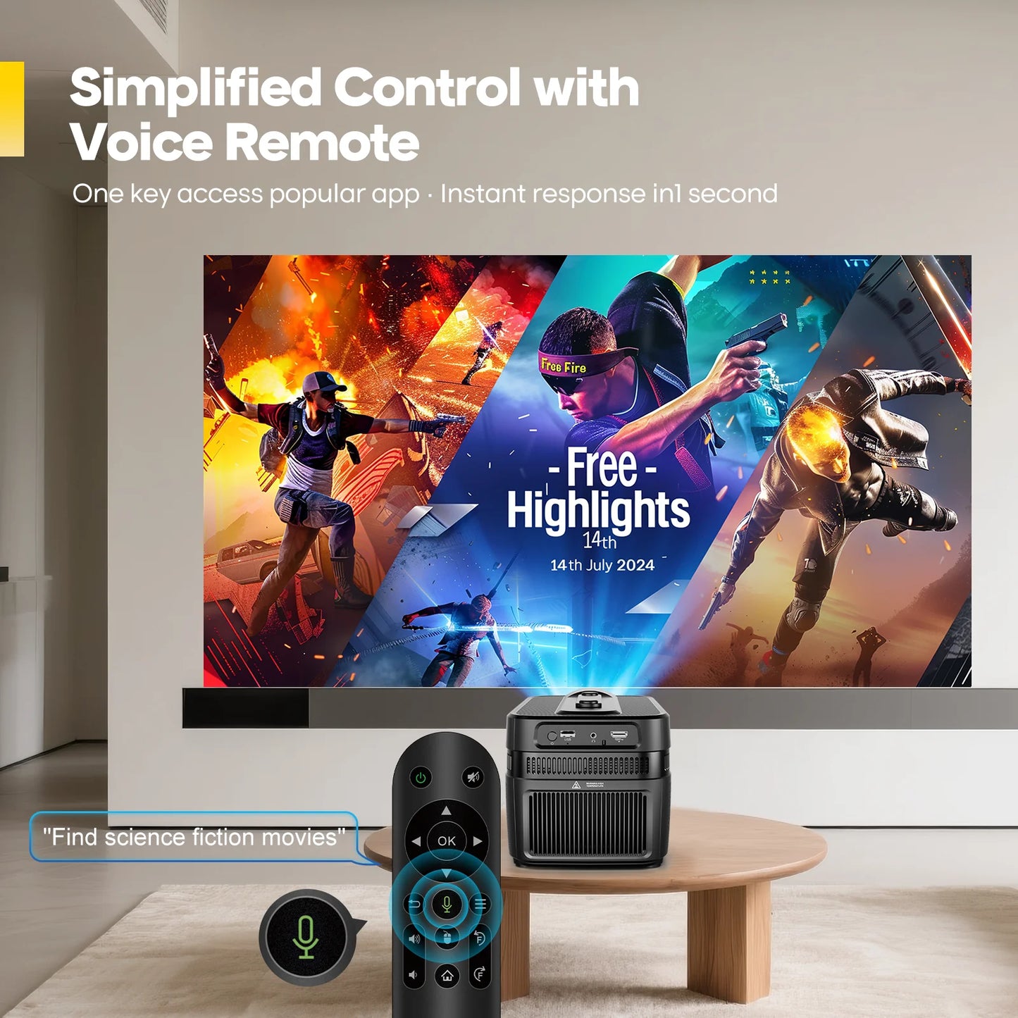 Magcubic 900ANSI HY450 C Auto Focus Projector 8K 1080P Ultra Short Throw Allwinner H726 BT5.4 Auto Offset Home Theater Voice