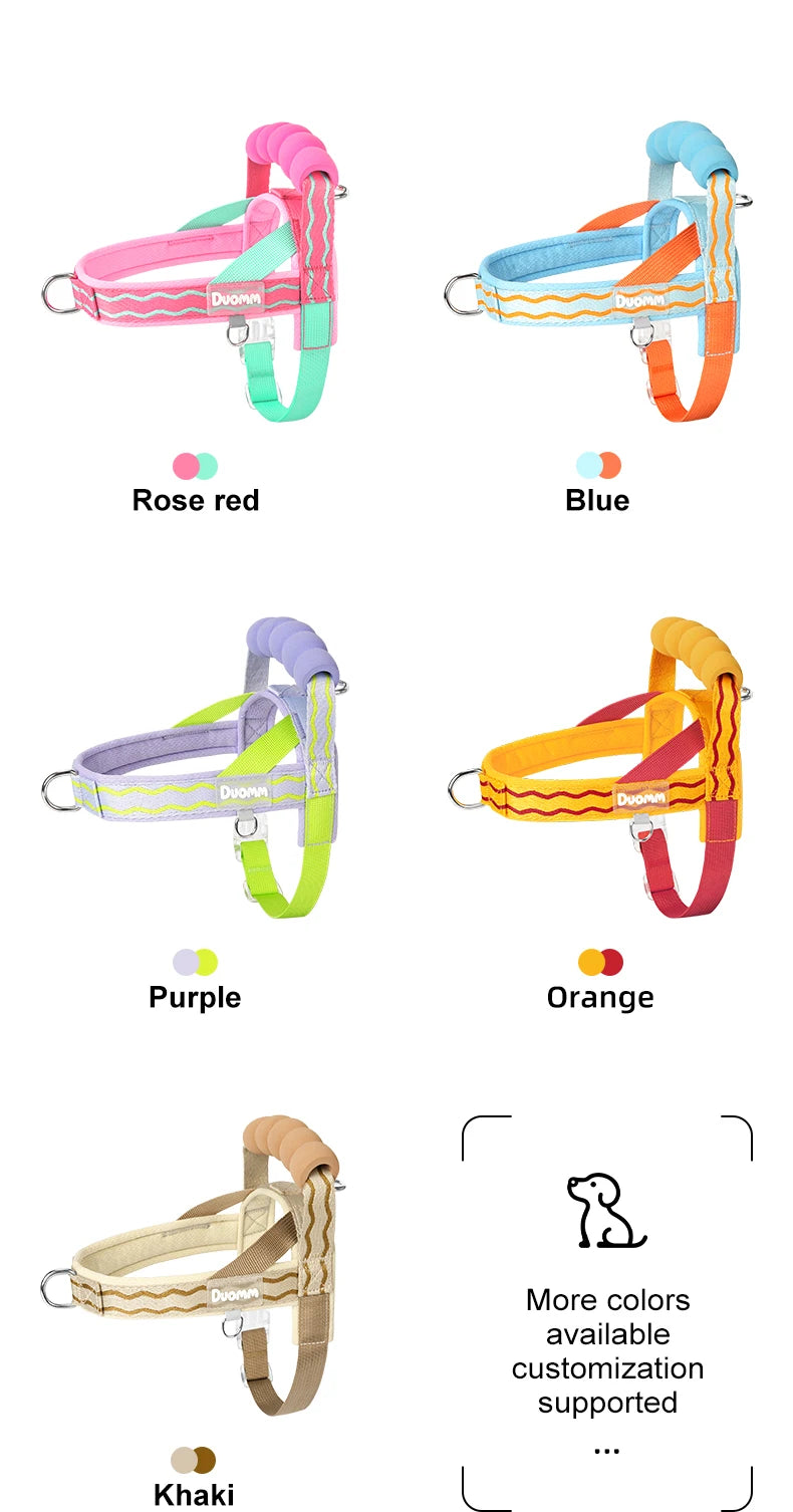 Saddle Dog Harness Soft Padded Foam Handle Liftable Outdoor Walking Puppy Breathable No Choke Small Medium Dog Pet Vest Harness