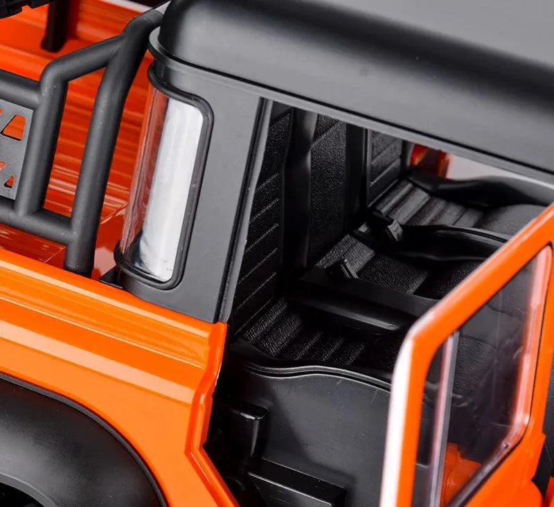 AXX6 1:10 6x6 RC Crawler Truck 6WD Off-Road Rock Climbing Car, 2-Speed Gearbox, Differential Lock, Portal Axles Simulation Model