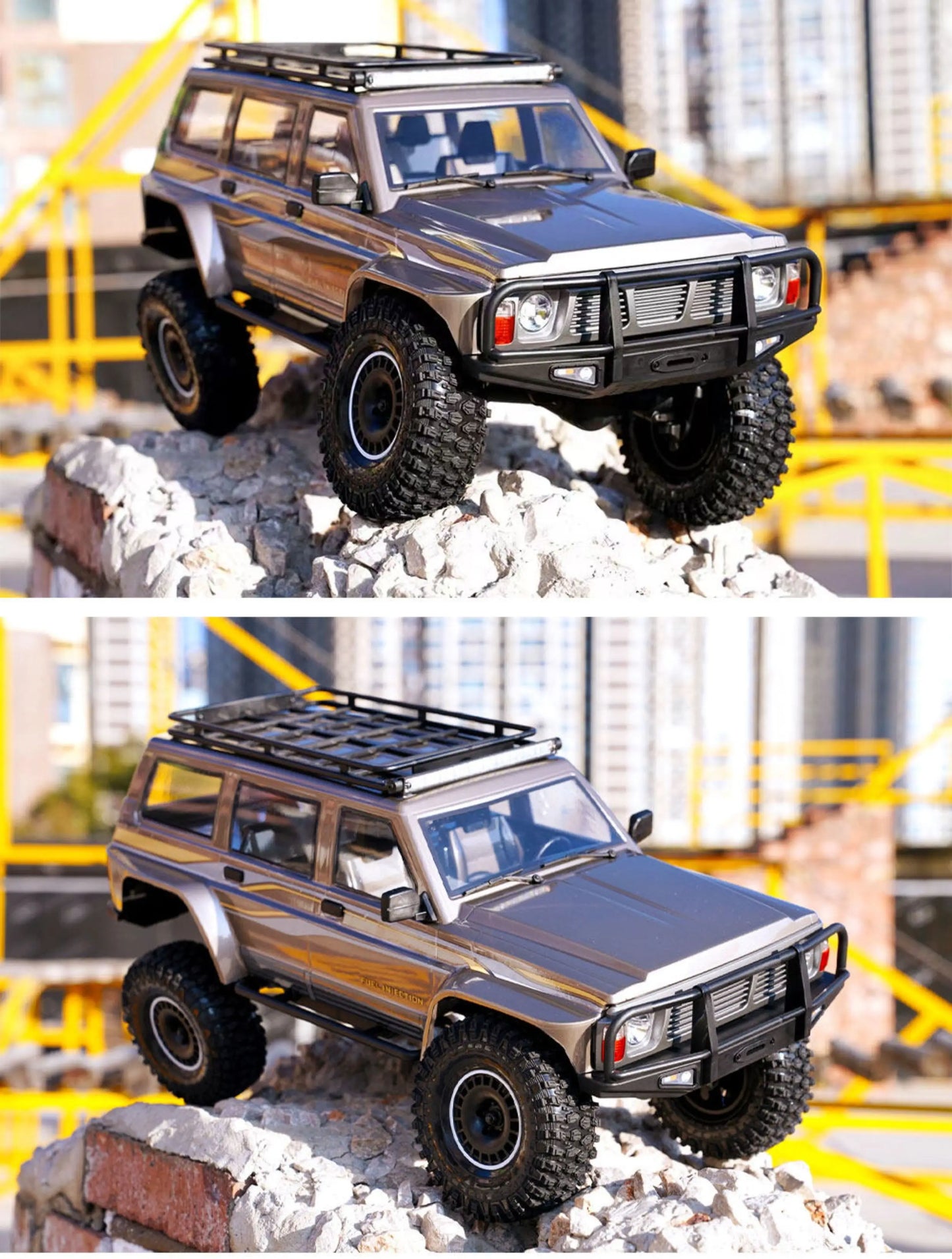 1/10 Scale YK4107 RC Crawler 4WD Dual Speed Lock Differential Remote Control Off Road Climbing Hobby RC Model Car Toy Vehicle