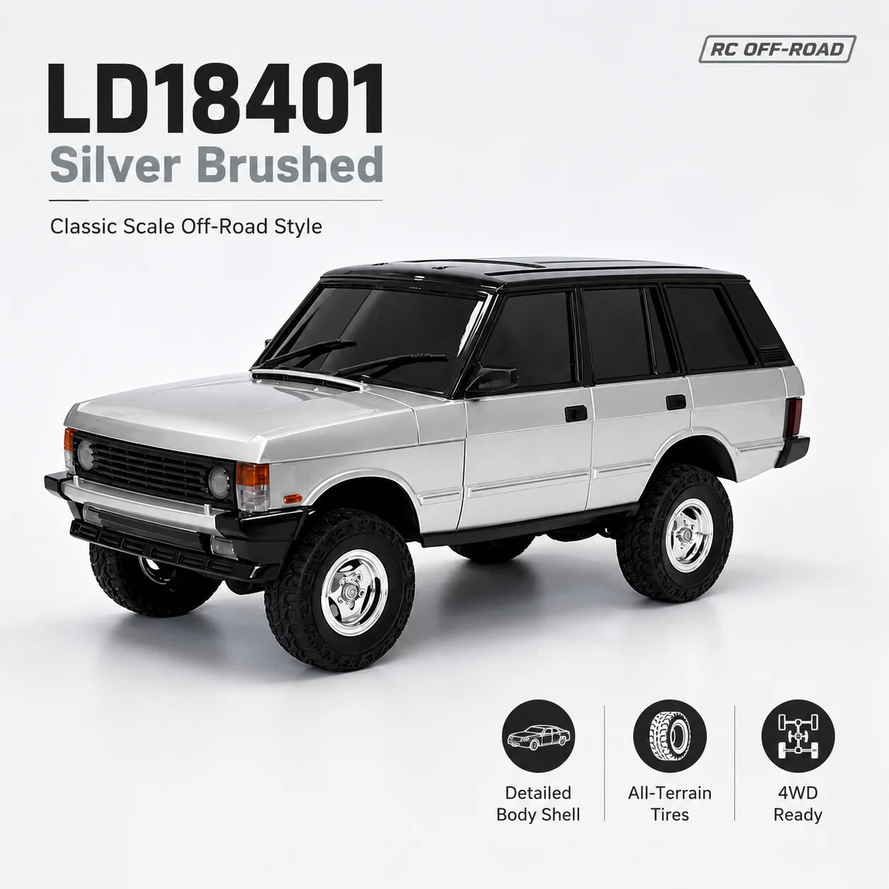 1/18 Ldrc 18401 Remote-Controlled Climbing Vehicle 4wd 40° Large-Angle Climbing Ability For Boys Kids Birthday Gift