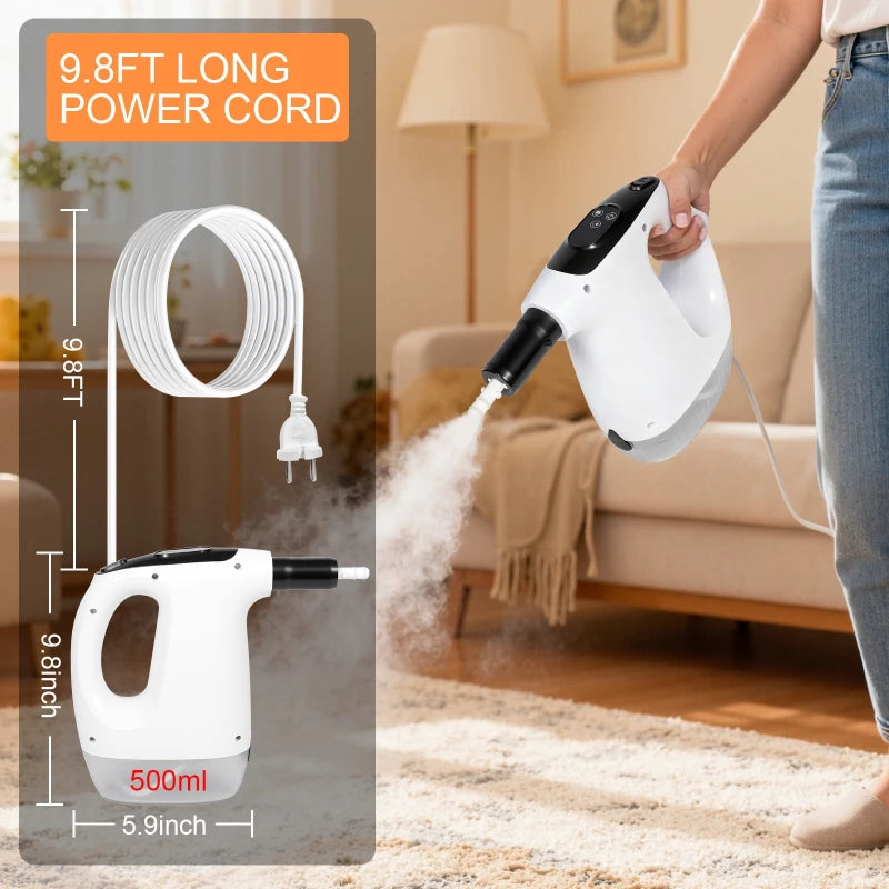 New Electric Steam Cleaner High-Power Multifunctional Handheld Steam Mop for Household Use 8 in 1 High-temperature Steam Cleaner