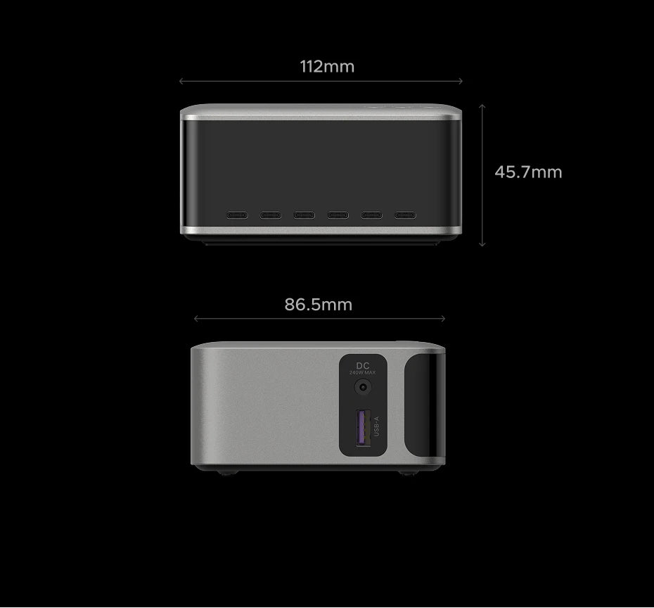 UGREEN 300W GaN Charger With Smart Display AVS PD 3.1 7 IN 1 Desktop Charging Station For MacBook Pro Laptop iPhone Samsung iPad