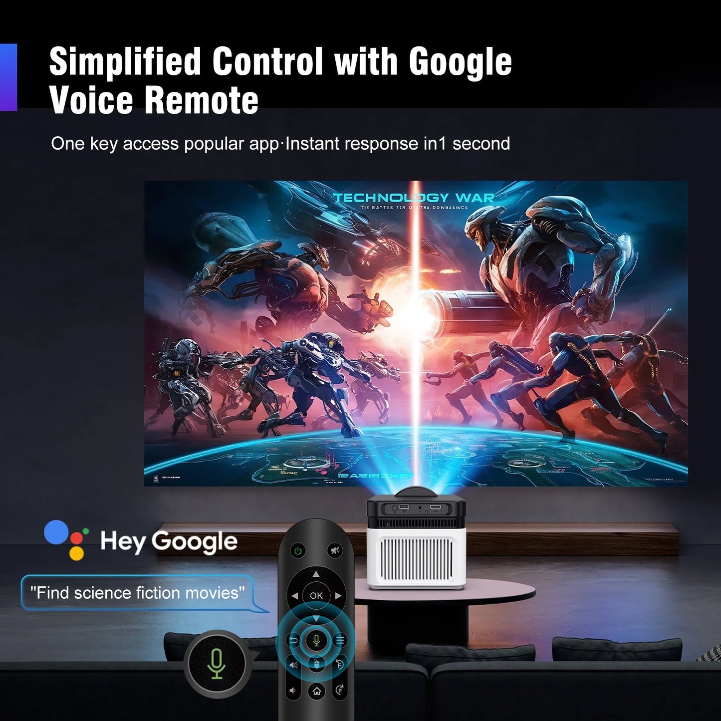 Magcubic 8K Ultra Short Throw Projector with Auto Offset 4K 1080P 900ANSI BT5.4 Electronic Focus WiFi6 AllwinnerH726 Voice HY450