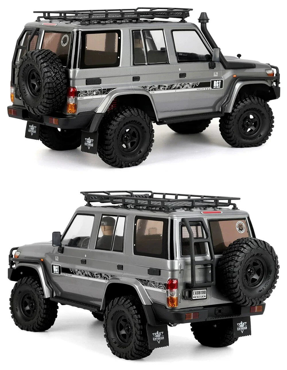 RGT RC Crawler EX86190 LC76 1 10 Scale Electric Four Wheel Drive All Terrain Professional Off Road Car Adult Outdoor Hobby