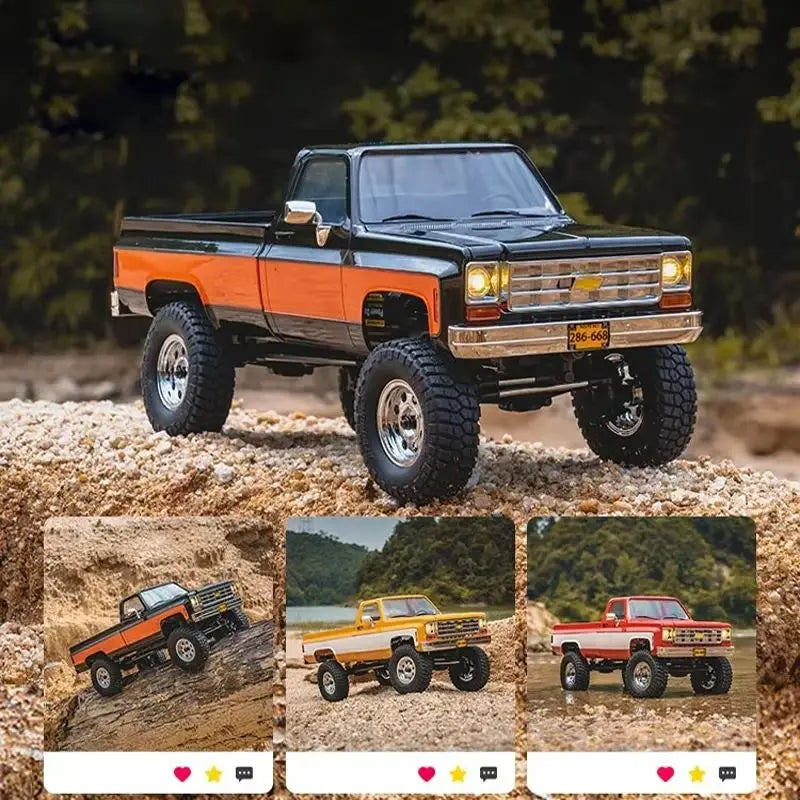 FMS FCX18 1:18 Chevrolet K10 Pickup Truck Officially Authorized Classic Retro Off-road Climbing RC Car Model RTR Vibely Store