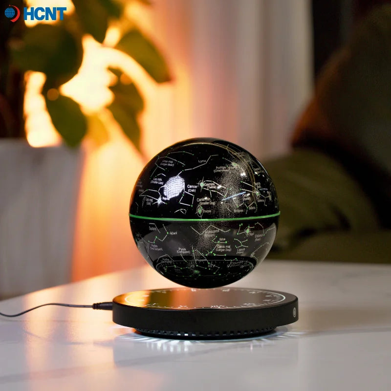 Levitating Lamp Magnetic Levitation Globe LED Earth Floating Rotating Globe Bedside Novelty Christmas Gifts Galactic starry sky