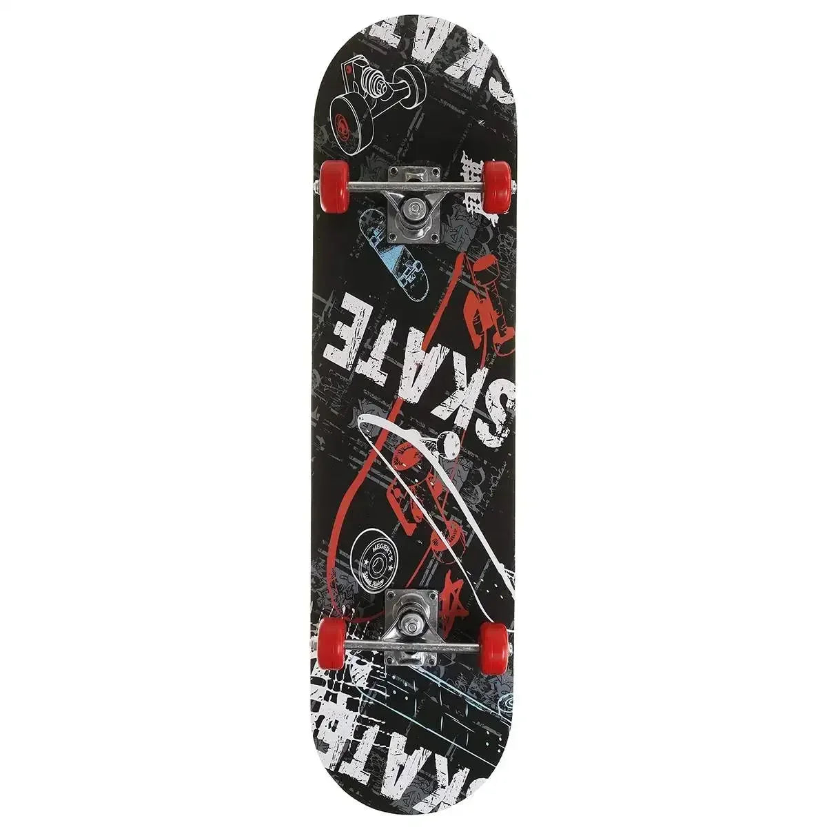 31 inch Skateboard Beginner Adult Kids Four-Wheeled Maple Board Double Rocker Professional High Speed Drift Sticker Skateboard
