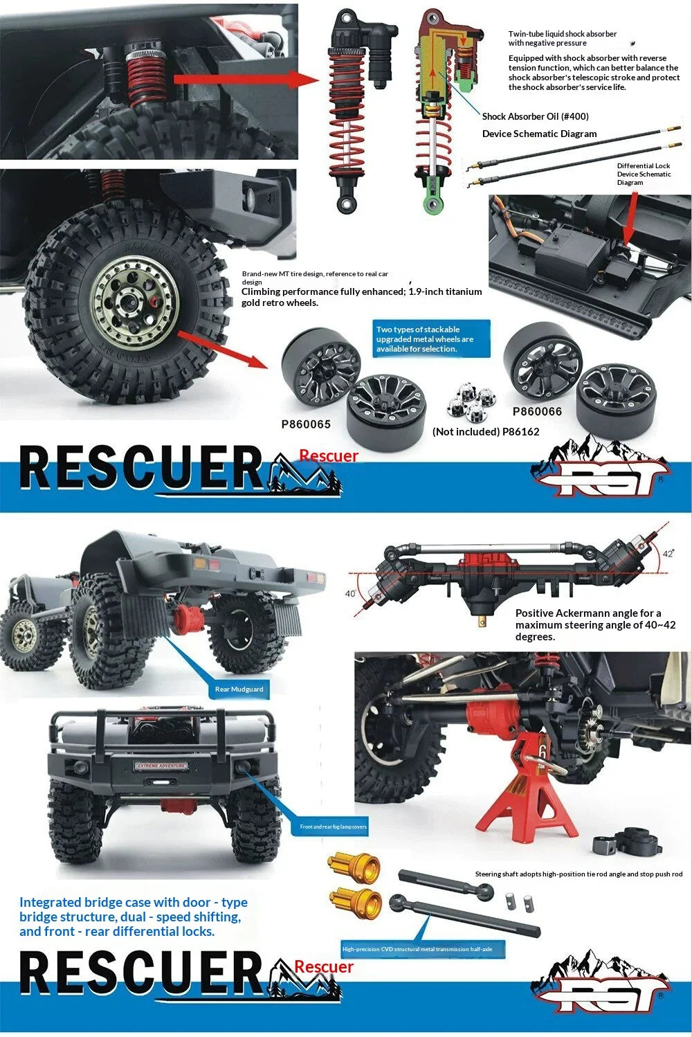RGT RC Crawler EX86190 LC76 1 10 Scale Electric Four Wheel Drive All Terrain Professional Off Road Car Adult Outdoor Hobby