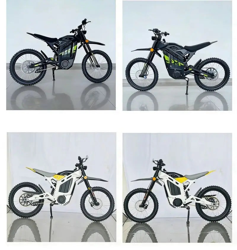 Electric Dirt Bike 72V 8000W Mid Drive Motor Off Road Motorcycle 85km Range for Trail Adventure Adult Bike