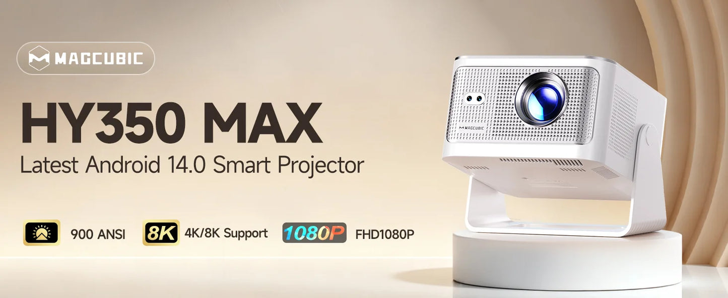 Magcubic 900ANSI HY450 C Auto Focus Projector 8K 1080P Ultra Short Throw Allwinner H726 BT5.4 Auto Offset Home Theater Voice