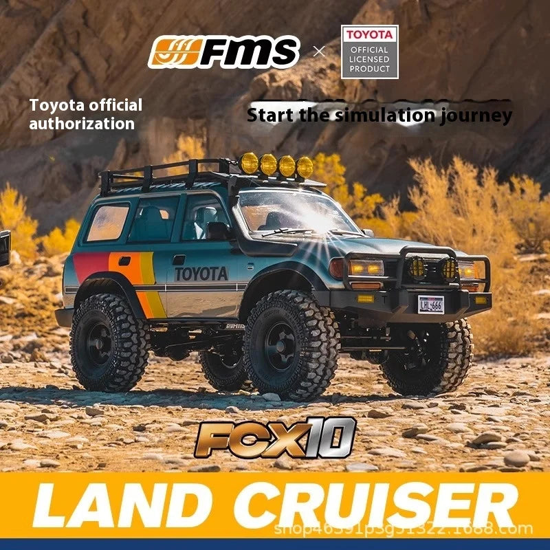 Fms 1:10 Rc Fcx Toyota Lc80 Simulation Off-Road Climbing Vehicle With High And Low Speed Remote Control Remote Control Toy Car