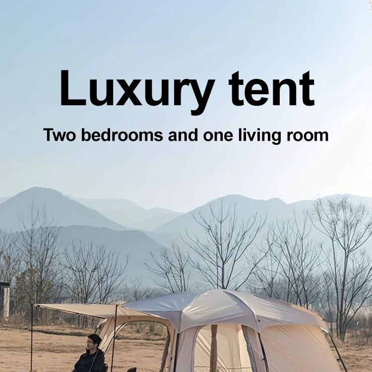 Sonuto Tent outdoor camping overnight two-bedroom portable thickened field awning camping equipment family gathering