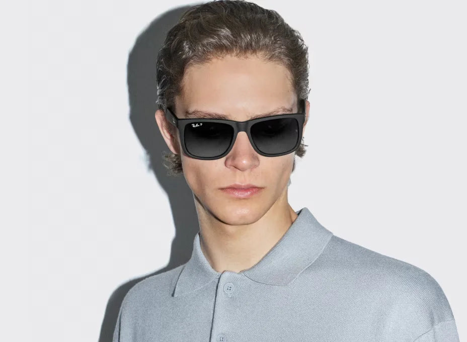 Rayban original Classic RB4165 JUSTIN Sunglasses Unisex Square Vintage Polarized Sun Glasses in box