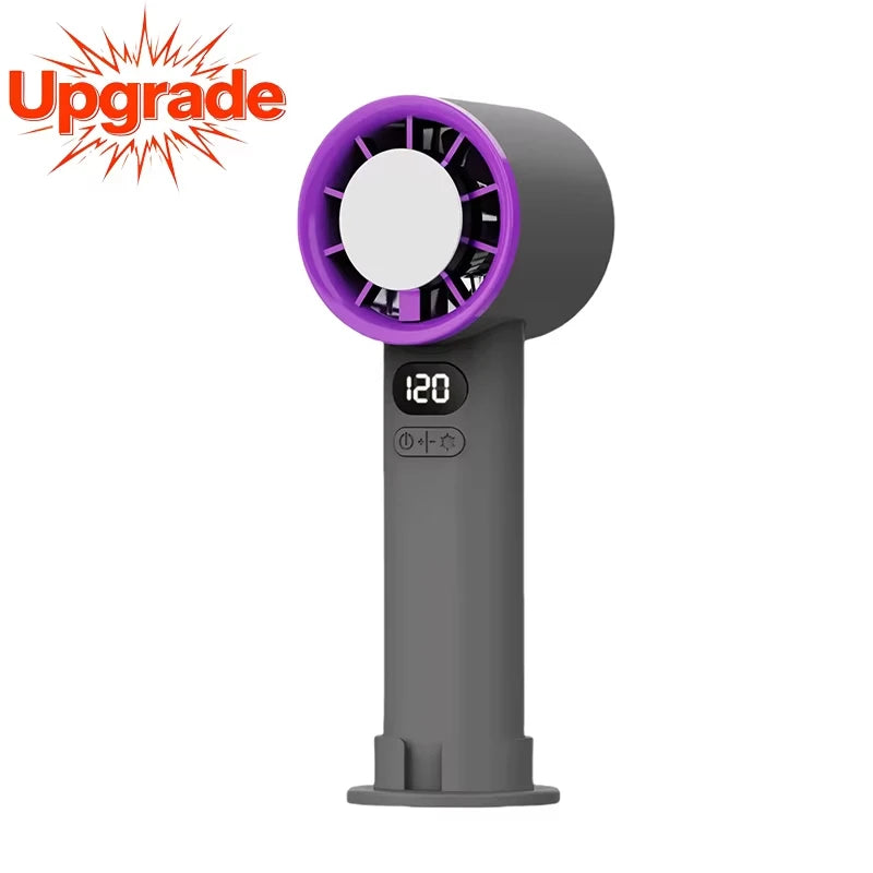 Xiaomi MIJIA Handheld Mini Fan Electric Hand Fans Ice Compress 120 High-Speed Cooling USB Rechargeable Portable Digital Display Vibely Store