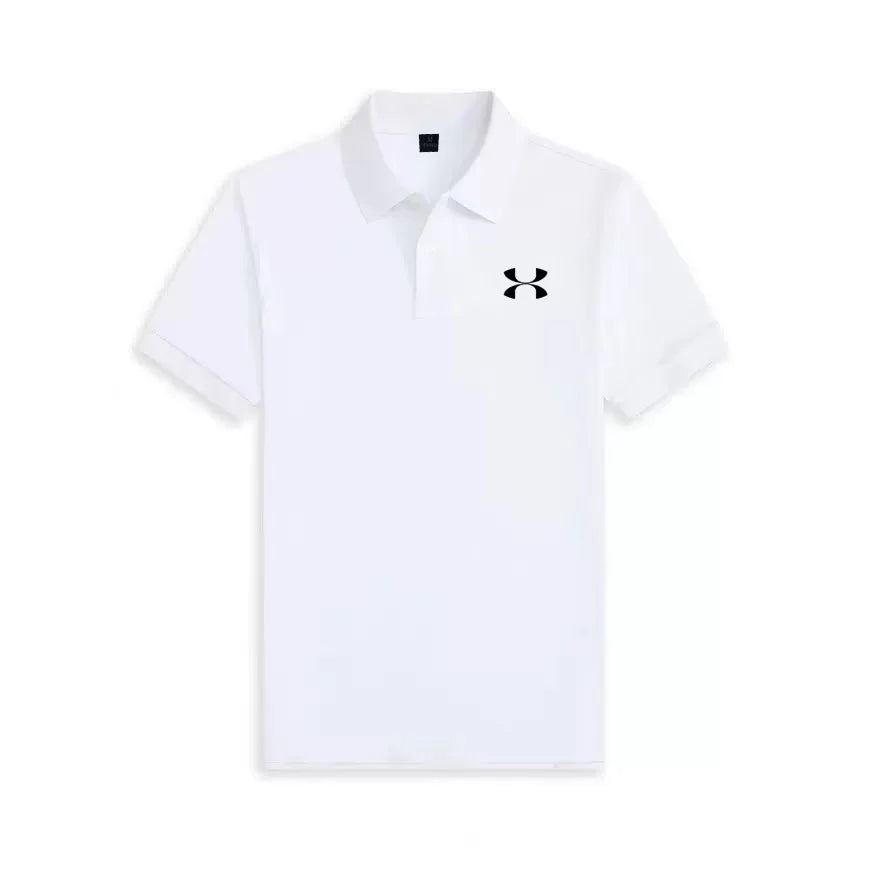 Men's Summer Business Casual Polo Shirt Short Sleeve Breathable T-Shirt Comfortable Lightweight Fashion Top