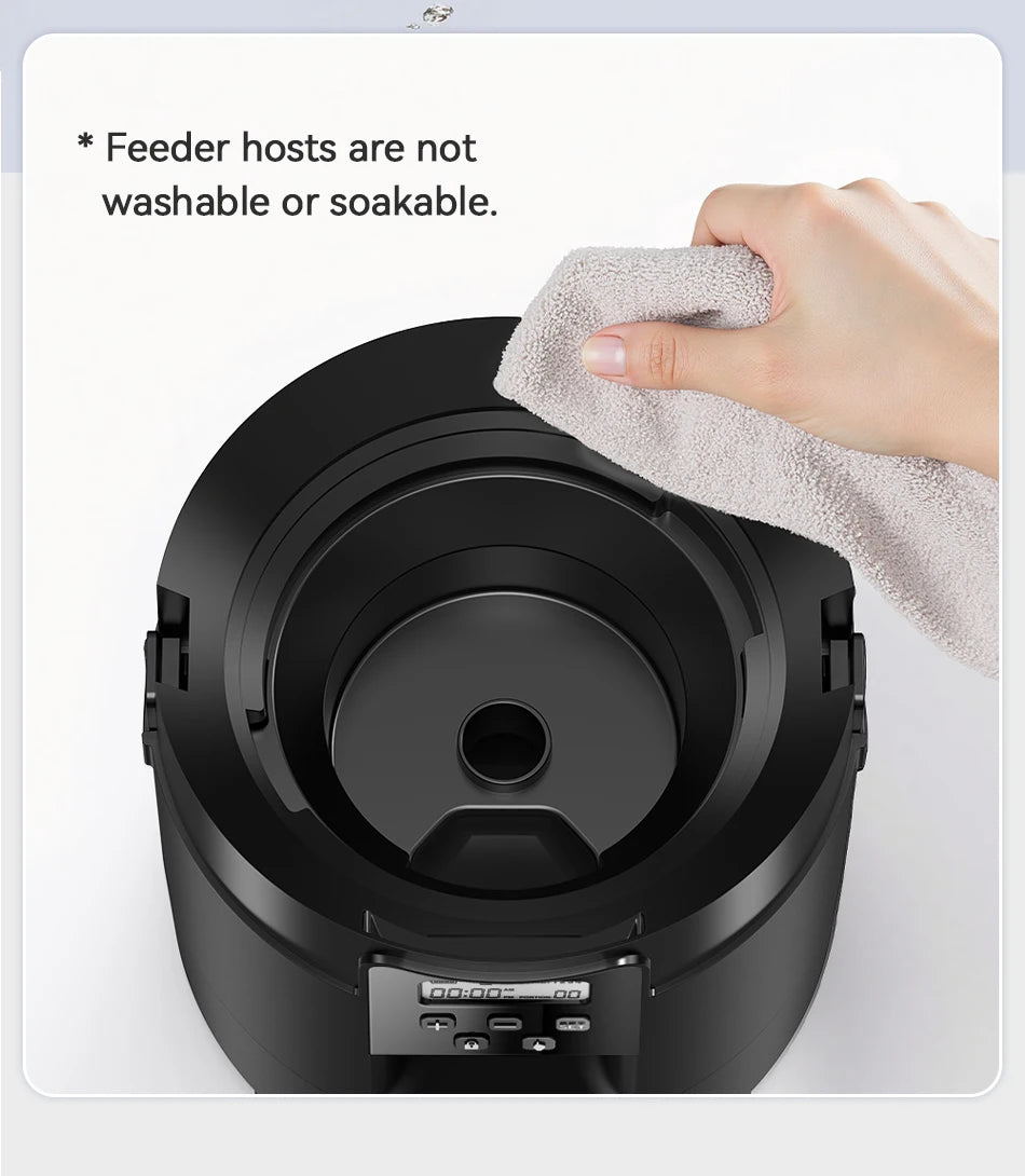 ROJECO 2L Automatic Pet Feeder Smart Cat Food Kibble Dispenser Button Version Smart Control Auto Dog Feeder For Cat Dog Supplies