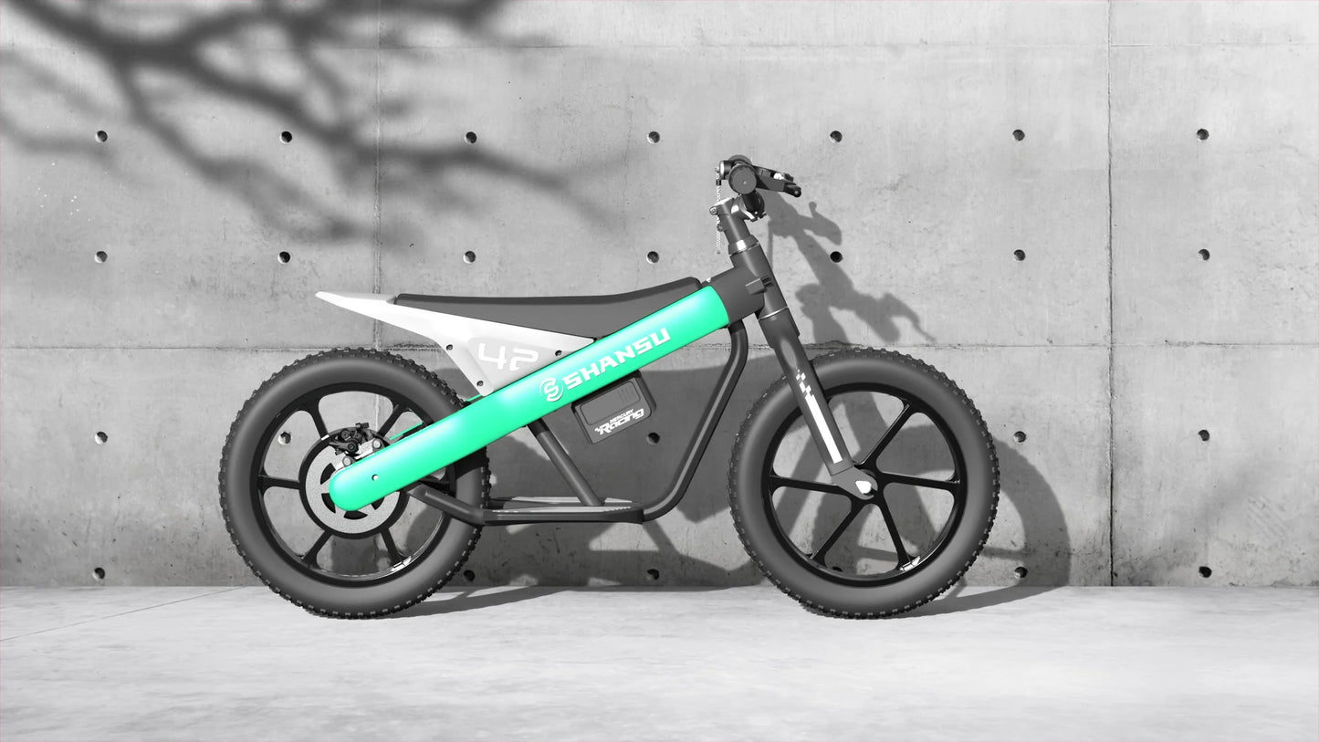 24V Kids Motorcycle Electric Bike Battery-Powered Off-Road with 300W Strong Motor Electric Scooter