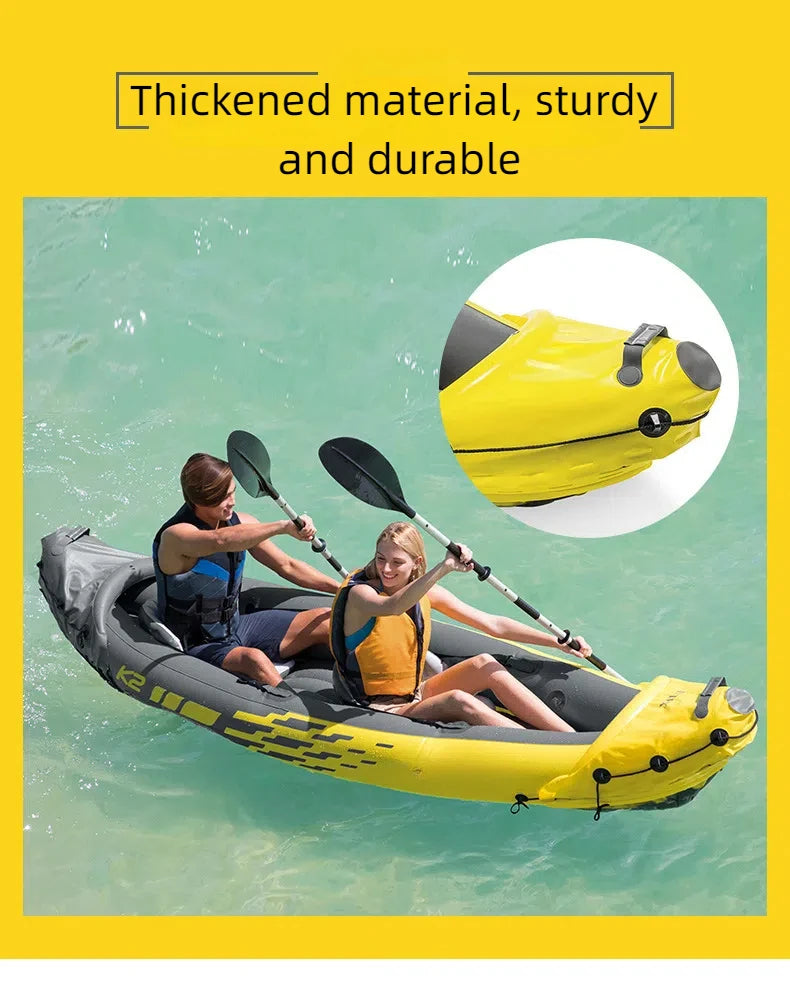 68307 K2 Kayak 2 Person Outdoor Professional Inflatable Rowing Boat Inflatable Kayak With Paddle for Sport Gaming