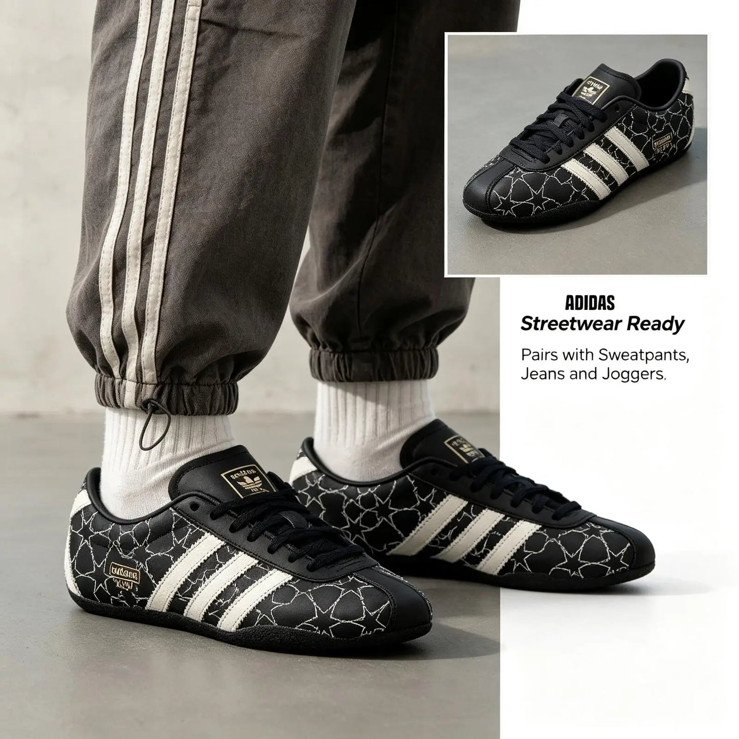 Adidas Samba OG Men Black White Classic Lifestyle Sneakers Suede Leather Gum Sole Retro Casual Walking Fashion Shoes IH6639