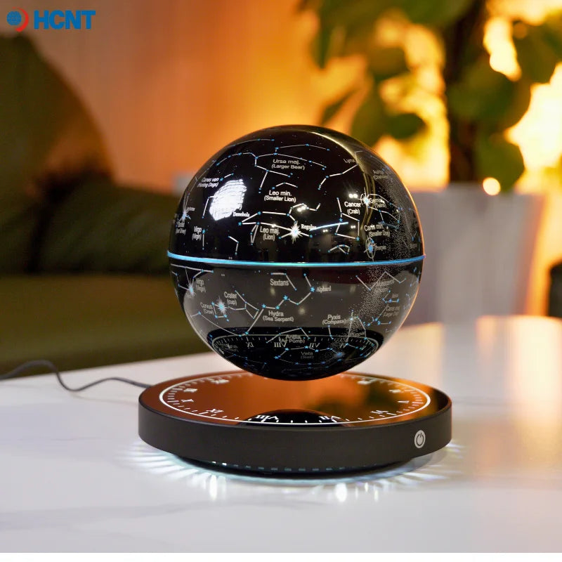 Levitating Lamp Magnetic Levitation Globe LED Earth Floating Rotating Globe Bedside Novelty Christmas Gifts Galactic starry sky