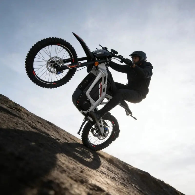 Electric Dirt Bike 72V 8000W Mid Drive Motor Off Road Motorcycle 85km Range for Trail Adventure Adult Bike