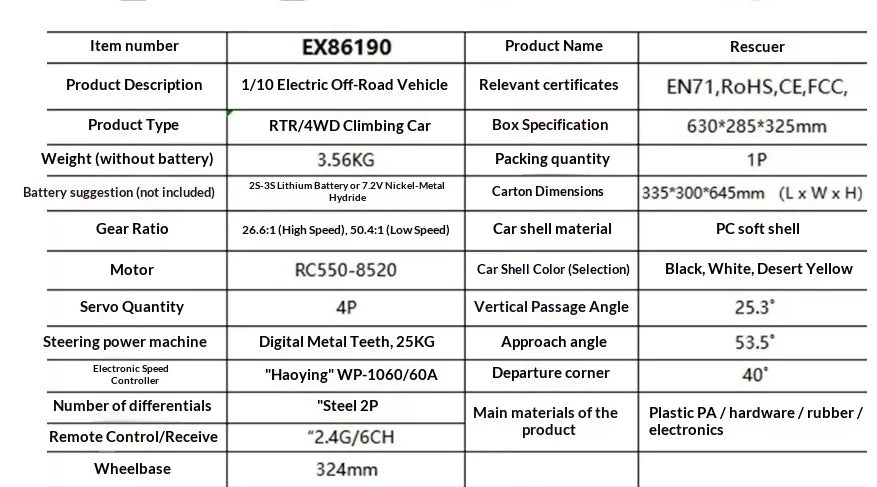 RGT RC Crawler EX86190 LC76 1 10 Scale Electric Four Wheel Drive All Terrain Professional Off Road Car Adult Outdoor Hobby
