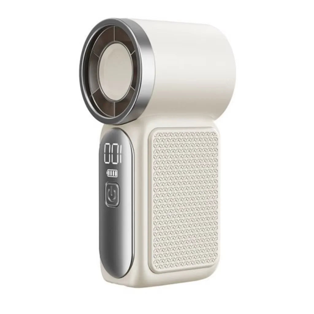 Mini Handheld Fan - Portable Turbo Fan with 100 Wind Speed, 1200mAh & Type-C, - Cooling Blower，Travel,R Cooling Device Vibely Store