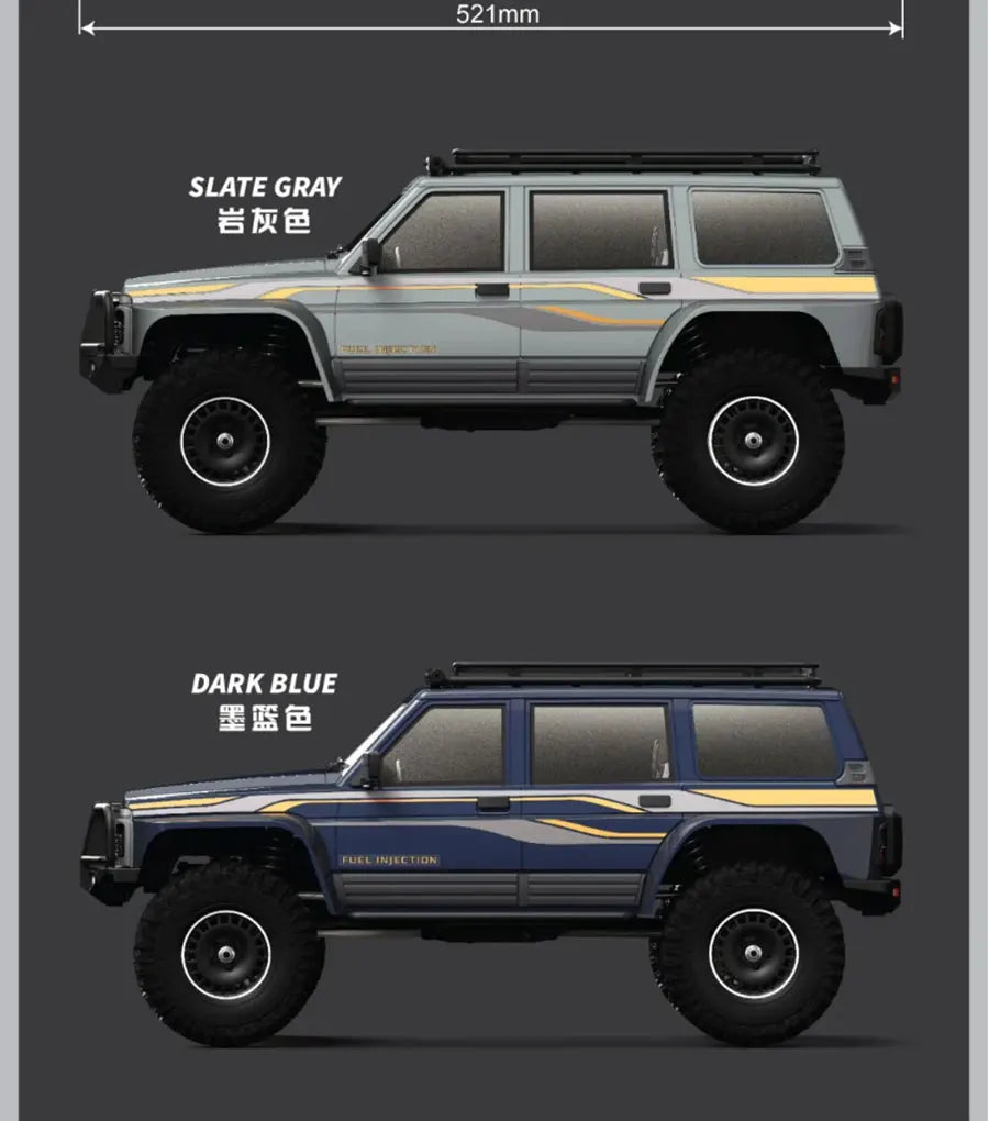 YK4107 PRO 1/10 Simulation RC Remote Control Brushless Four-Wheel Drive Differential Lock Climbing Vehicle Off-Road Vehicle