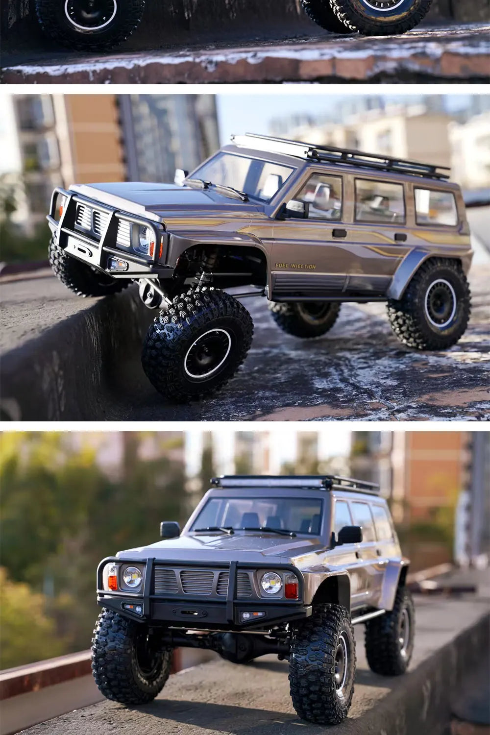 1/10 Scale YK4107 RC Crawler 4WD Dual Speed Lock Differential Remote Control Off Road Climbing Hobby RC Model Car Toy Vehicle