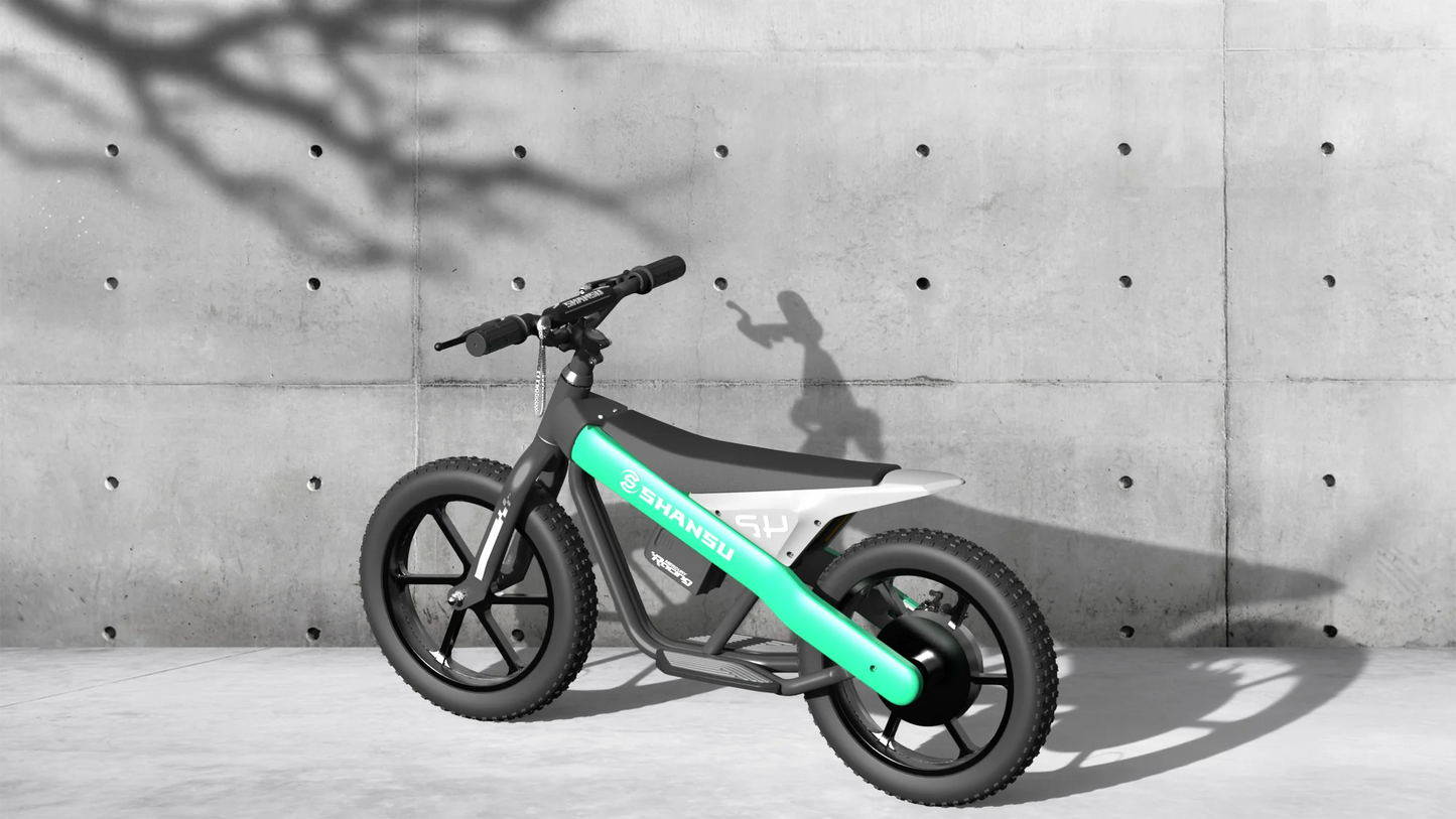 24V Kids Motorcycle Electric Bike Battery-Powered Off-Road with 300W Strong Motor Electric Scooter