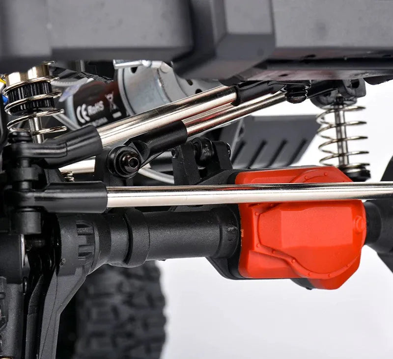 AXX6 1:10 6x6 RC Crawler Truck 6WD Off-Road Rock Climbing Car, 2-Speed Gearbox, Differential Lock, Portal Axles Simulation Model