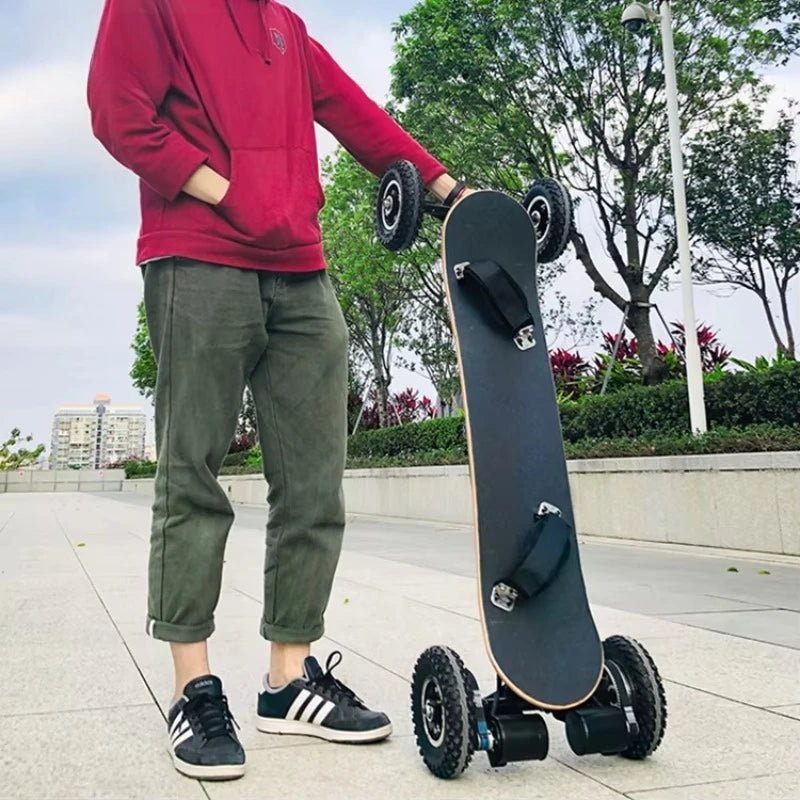 Guangdong Black 2000W Adult Longboard Custom Off Road All Terrain Electric Skateboard Deck 8.5
